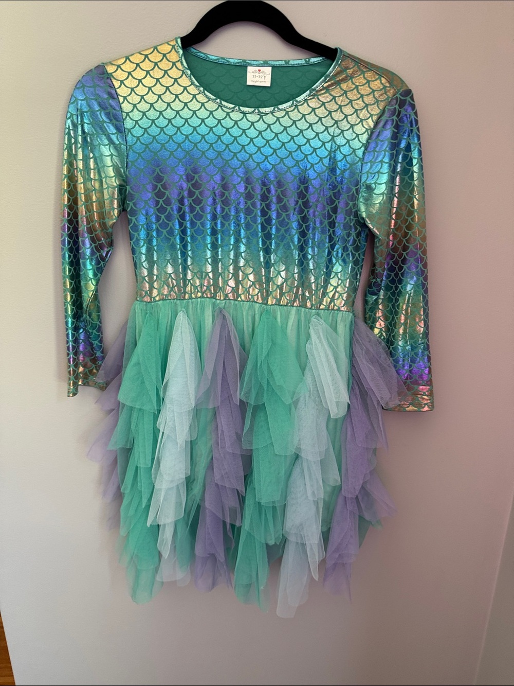 Mermaid Tutu Dress - Aqua & Purple